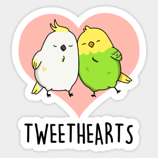 Tweethearts Cute Sweetheart Bird Pun Sticker